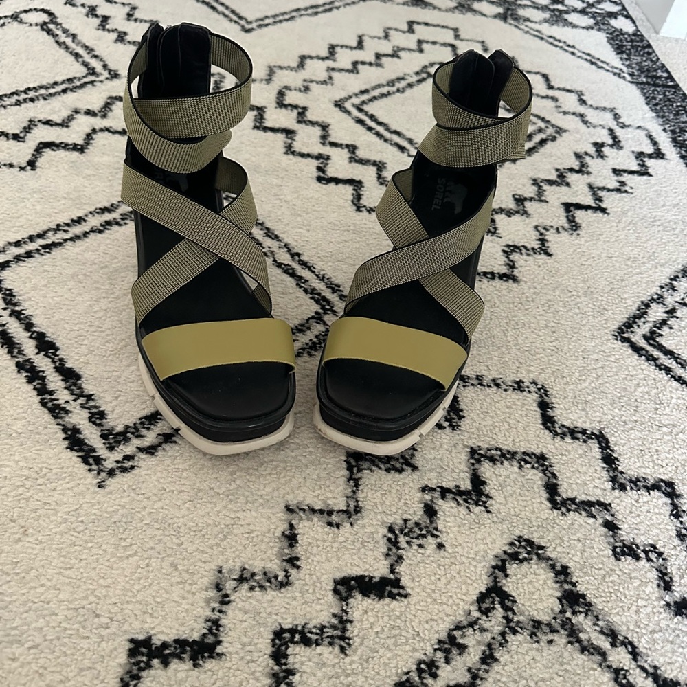 Sorel Women's Sandals - Olive and Black